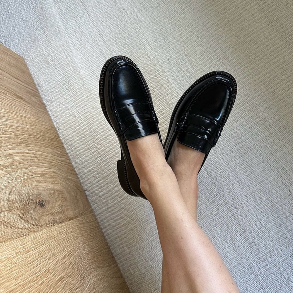 Freda Salvador Black Loafers - Picture 2 of 8